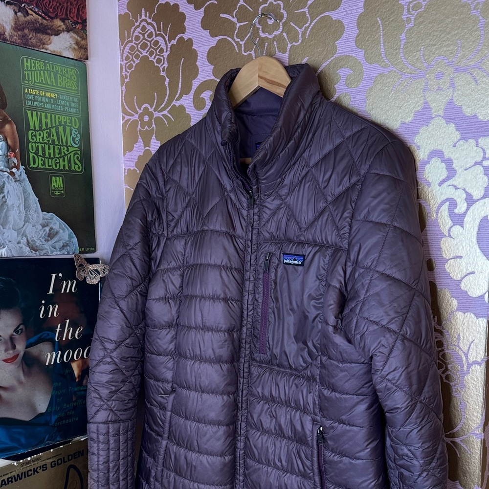 Patagonia Radalie Insulated Long Line Women's Purple Puffer Jacket, Size Large - Picture 3 of 14